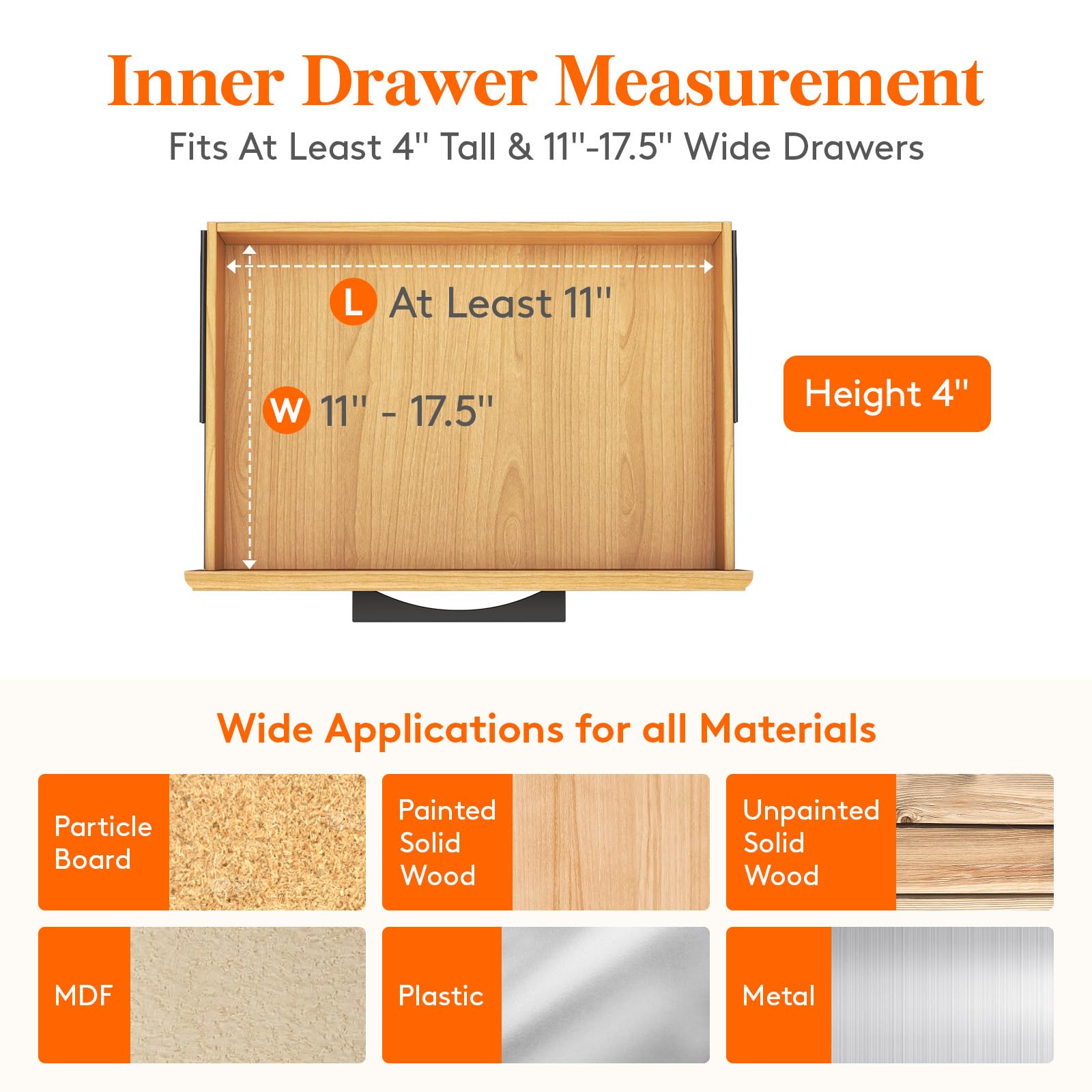 Lifewit 12 Pack Adjustable Drawer Dividers | Expandable Plastic Organizers