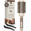 AIMIKE Nano Thermal Ceramic Round Hair Brush with Boar Bristles - 43mm