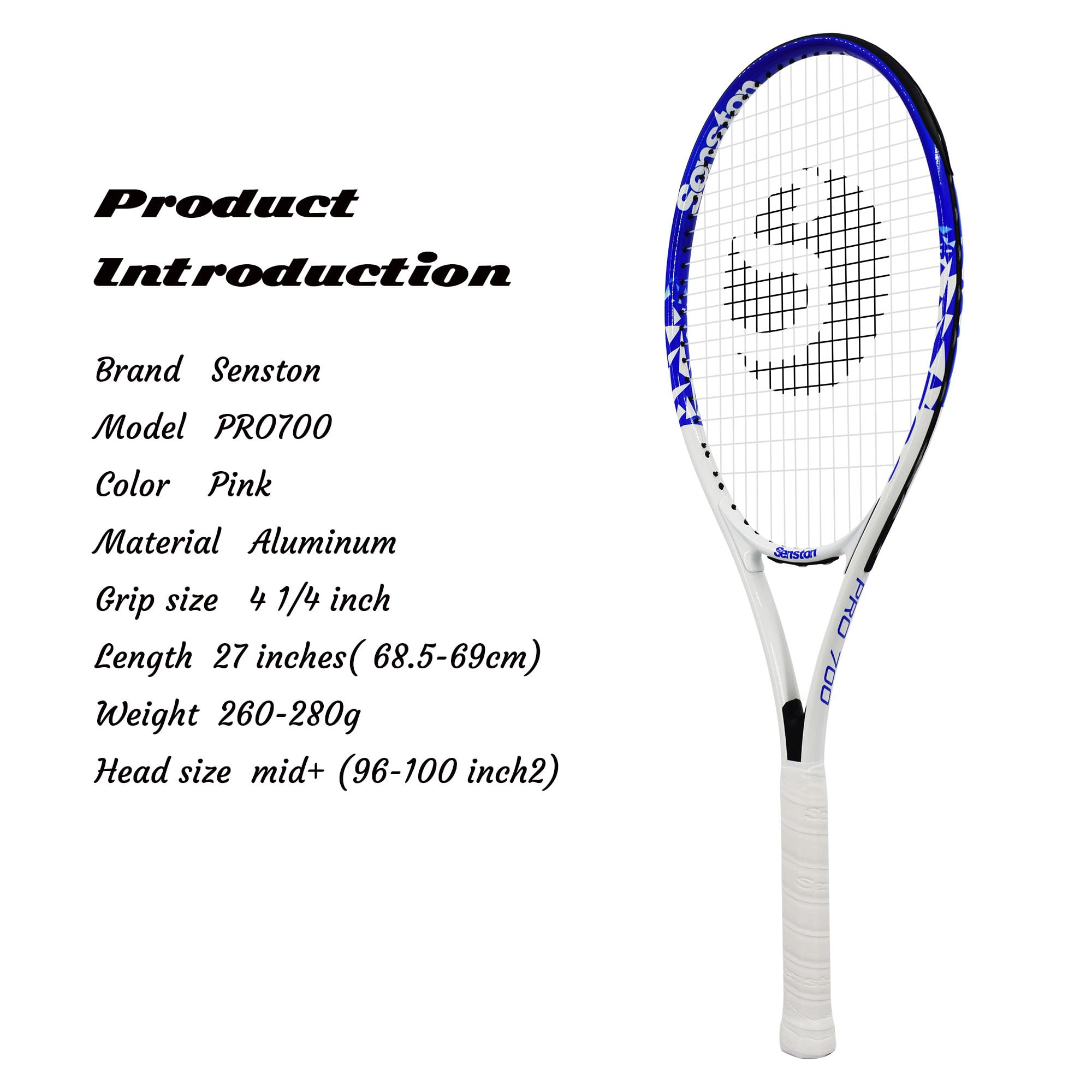 Senston 27" Adult Tennis Racket | Carbon-Alloy Beginner Racquet