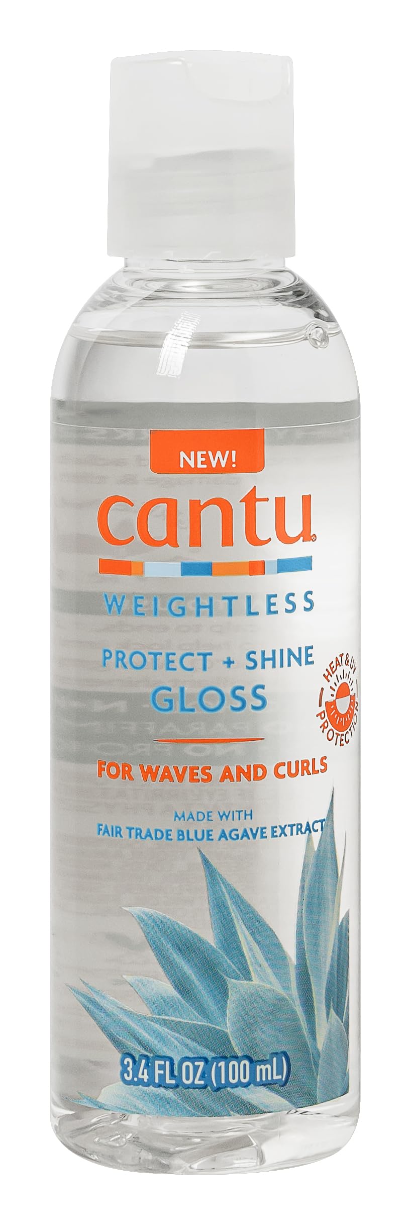 Cantu Weightless Protect + Shine Gloss | Heat Protection for Curls, 100ml
