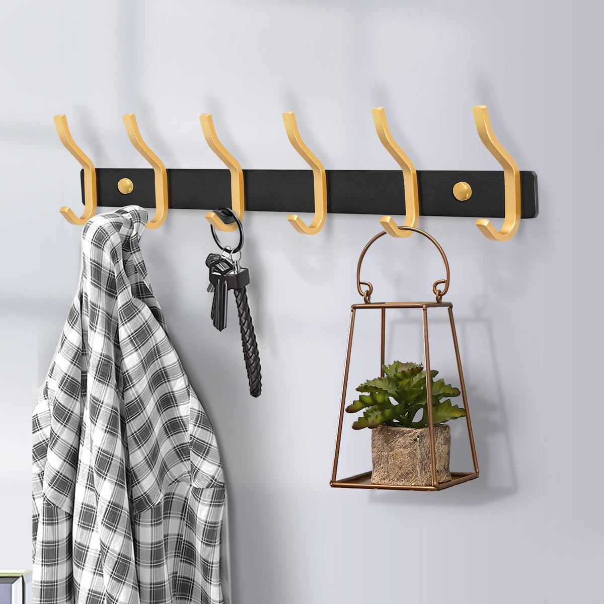 MEIJO Coat Hooks Wall Mounted, Coat Rack Wall Mounted Stainless Steel Heavy Duty Wall Hook, Coat Hooks for Door, Bedroom, Bathroom - image 4
