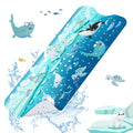 SHUCHING Polar Animals Kids Bath Mat | 100x40cm Non-Slip Baby Bathtub Mat