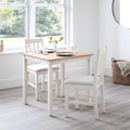 Julian Bowen Coxmoor Solid Oak Dining Chairs - Set of 2 - Ivory