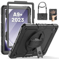 SEYMAC Samsung Galaxy Tab A9 Plus Case - Shockproof with Rotating Stand