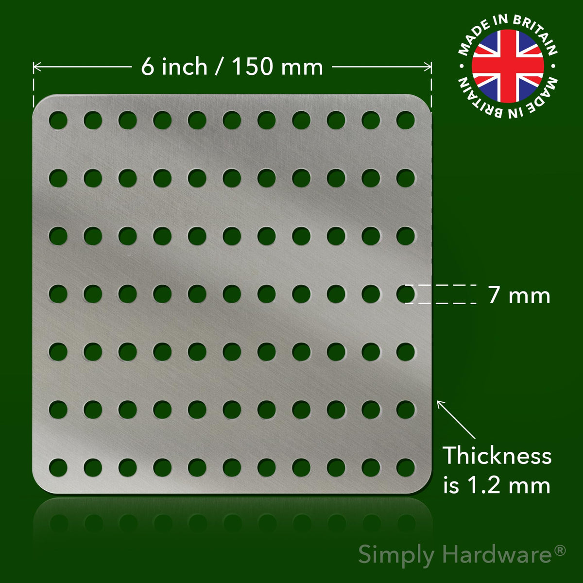 Simply Hardware® Square Drain Guard/Swirl Cover - 4 Inch up to 9 Inch Stainless Steel - Keep Drains Clear from Leaves & Debris - 6" x 6" - image 3