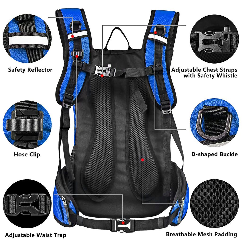 Lunidry Insulated Hydration Backpack | 2L Leak-Proof Water Bladder Daypack