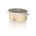 Swan Retro Slow Cooker | 6.5L Ceramic Pot with Keep Warm – Cream