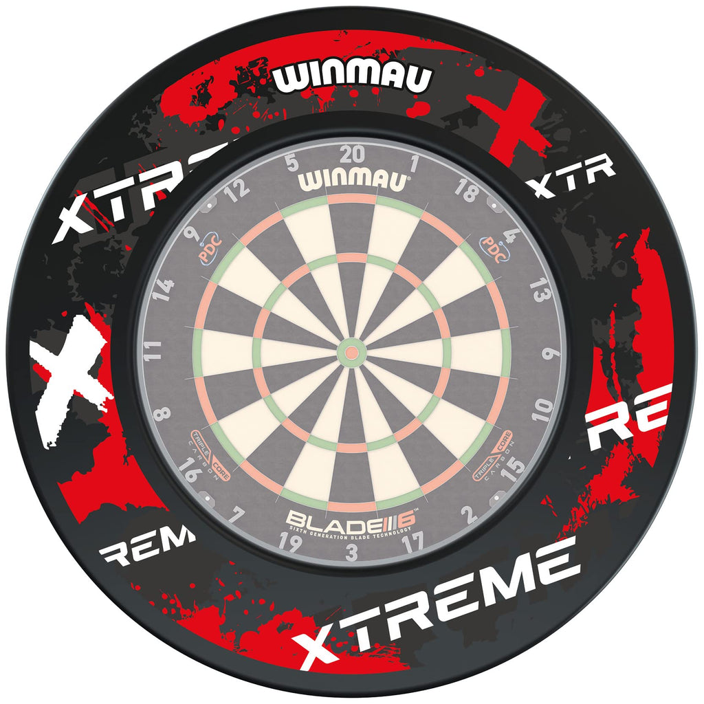 Winmau Xtreme Red Dartboard Surround – Bristle Board Wall Protector