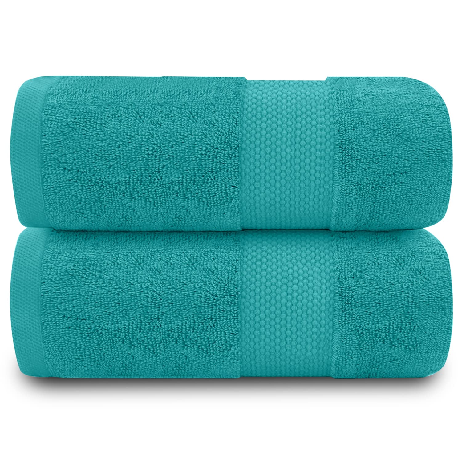 GC Gaveno Cavailia 700 GSM Egyptian Cotton Bath Towel Sheet, Teal - 2PK