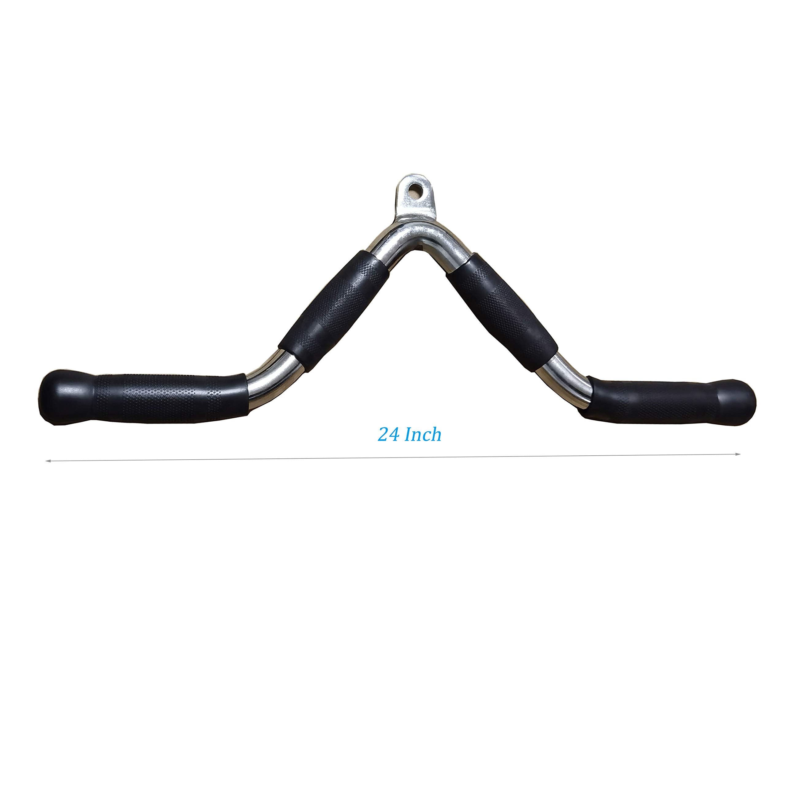 Jolof Store Revolving Straight Bar Cable Attachment with Rubber Grips