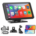 KAXRUO 7" Portable Wireless CarPlay & Android Auto Touchscreen Stereo