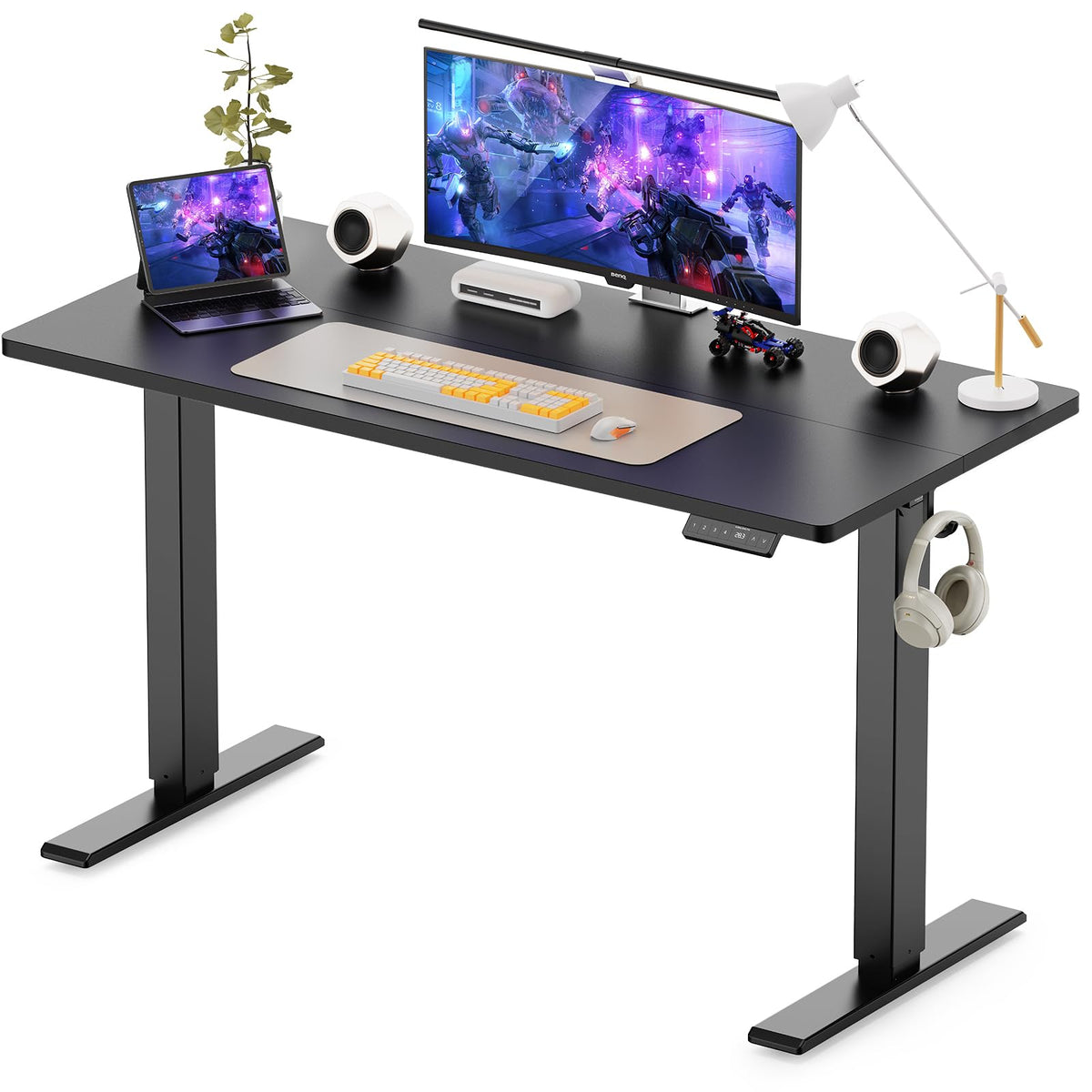 WALKINGDESK Electric Standing Desk, 120 x 60 cm, Black - image 1