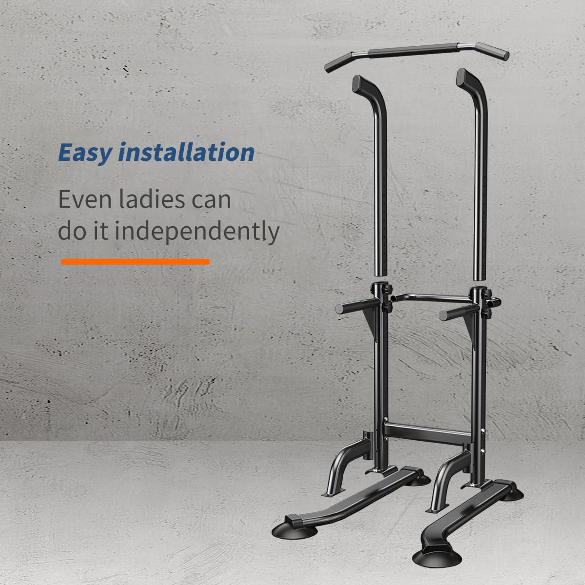 Leiblsufo Power Tower Dip Station – Adjustable Pull Up Bar Home Gym