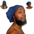 TTAT Extra Large Waterproof Shower Cap for Braids and Long Hair | Blue
