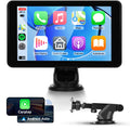7" Wireless Carplay & Android Auto Portable Touch Screen