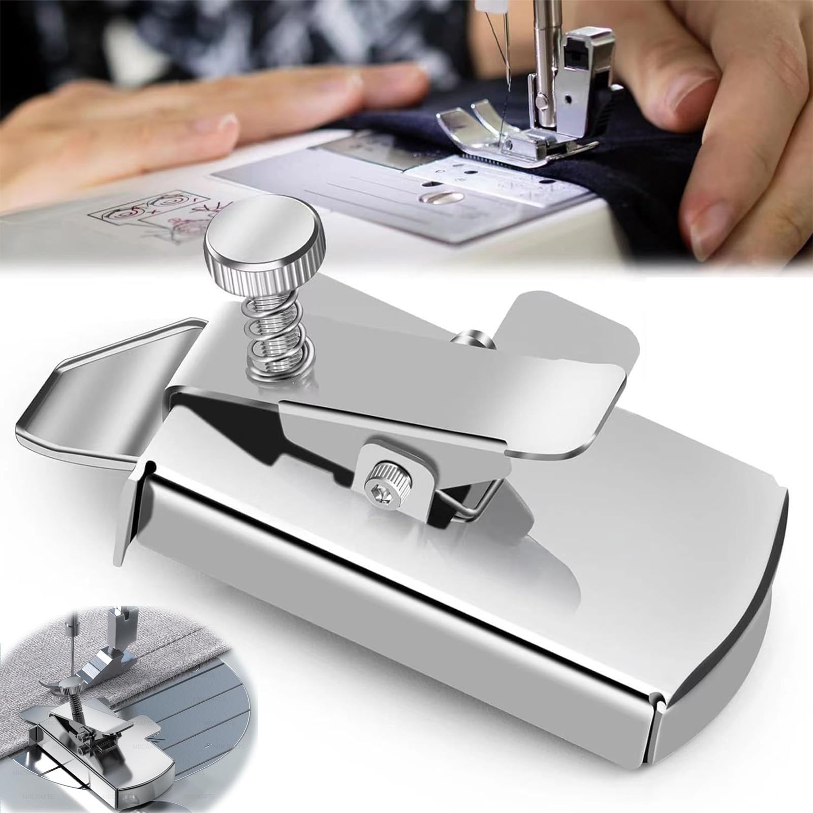 OuMaiFeng Magnetic Seam Guide – Stainless Steel Sewing Machine Tool