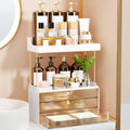 OrderlyGo Makeup Organiser – 2 Tier 3 Drawer Vanity Storage, Amber