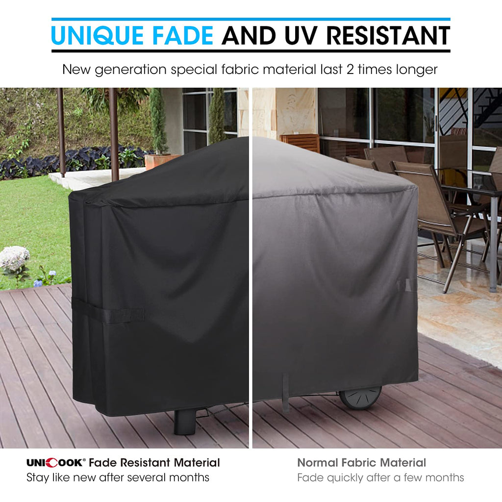 Unicook 57-Inch Waterproof Grill Cover for Weber Q2000 & Q3000 Series