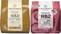 Callebaut Ruby & Gold Chocolate Callets Bundle – 2 x 400g Couverture