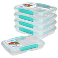 Sistema Multi Split Meal Prep Containers | 820ml BPA-Free Lunch Box | 5 Pack