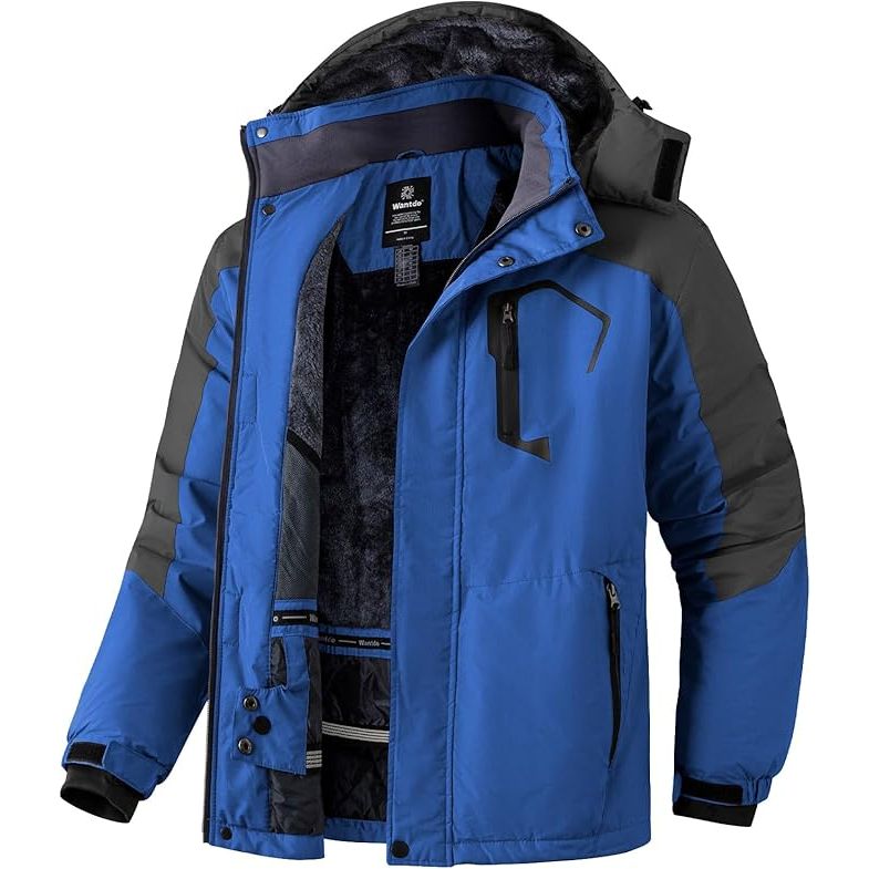 Wantdo Men's Ski Jacket | Waterproof Windproof Winter Snowboard Coat