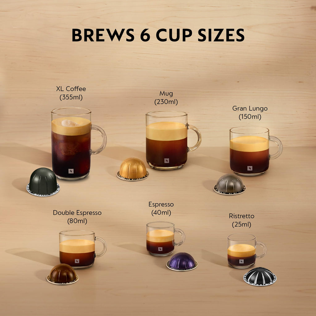 Nespresso Vertuo Pop Pod Coffee Machine by Magimix | Liquorice Black