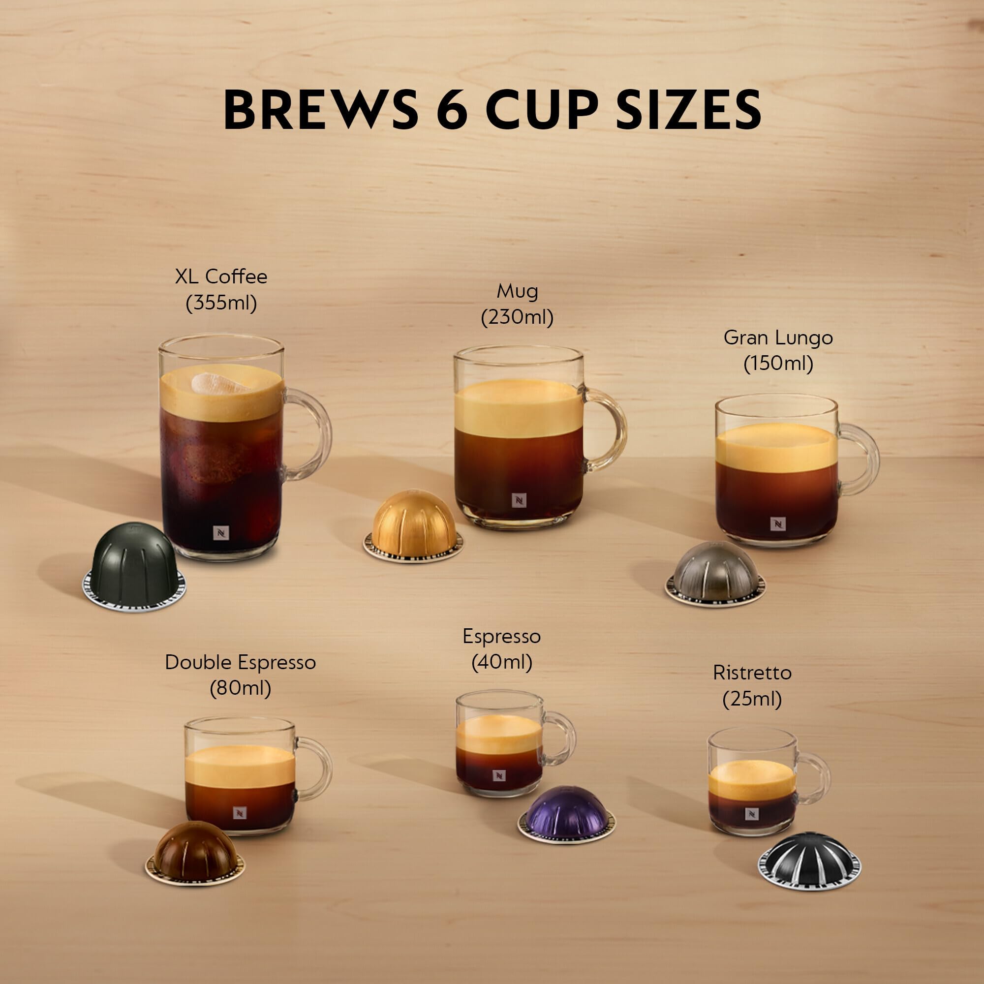Nespresso Vertuo Pop Pod Coffee Machine by Magimix | Liquorice Black
