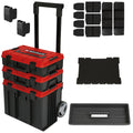 Einhell E-Case Tower: Stackable Tool Storage System with Wheels