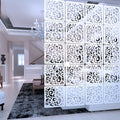 Y-Step 12Pcs Hanging Room Divider Screen | White Wood Plastic Panels
