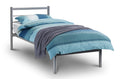 Julian Bowen Alpen Single Metal Bed – Grey Aluminium Frame