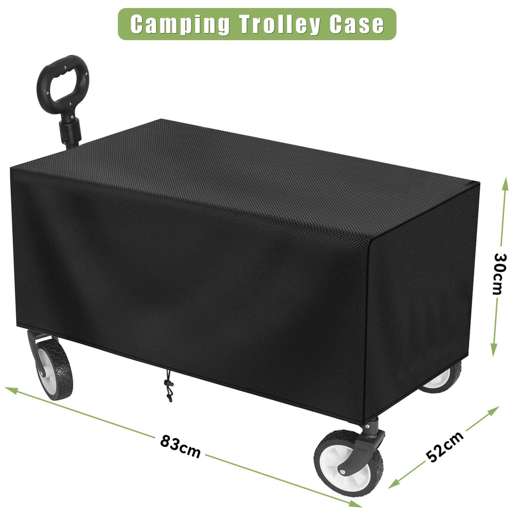 HOFTME Foldable Garden Trolley – Heavy Duty 220lbs All-Terrain Cart