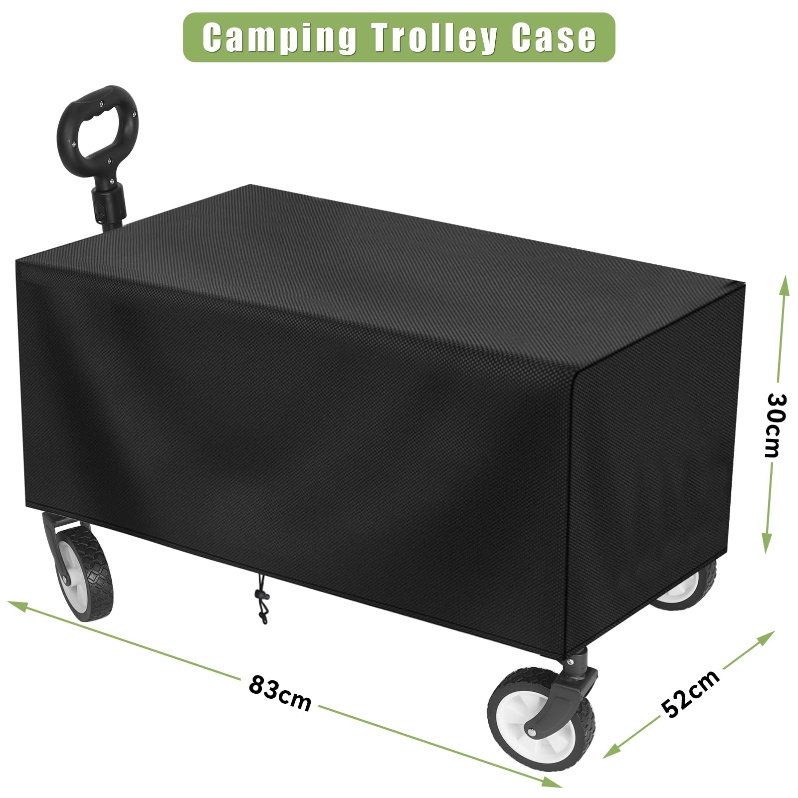 HOFTME Foldable Garden Trolley – Heavy Duty 220lbs All-Terrain Cart