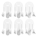 Lutown-Teen Adjustable Mattress Grippers for Bed Frame, 6 PCS - White