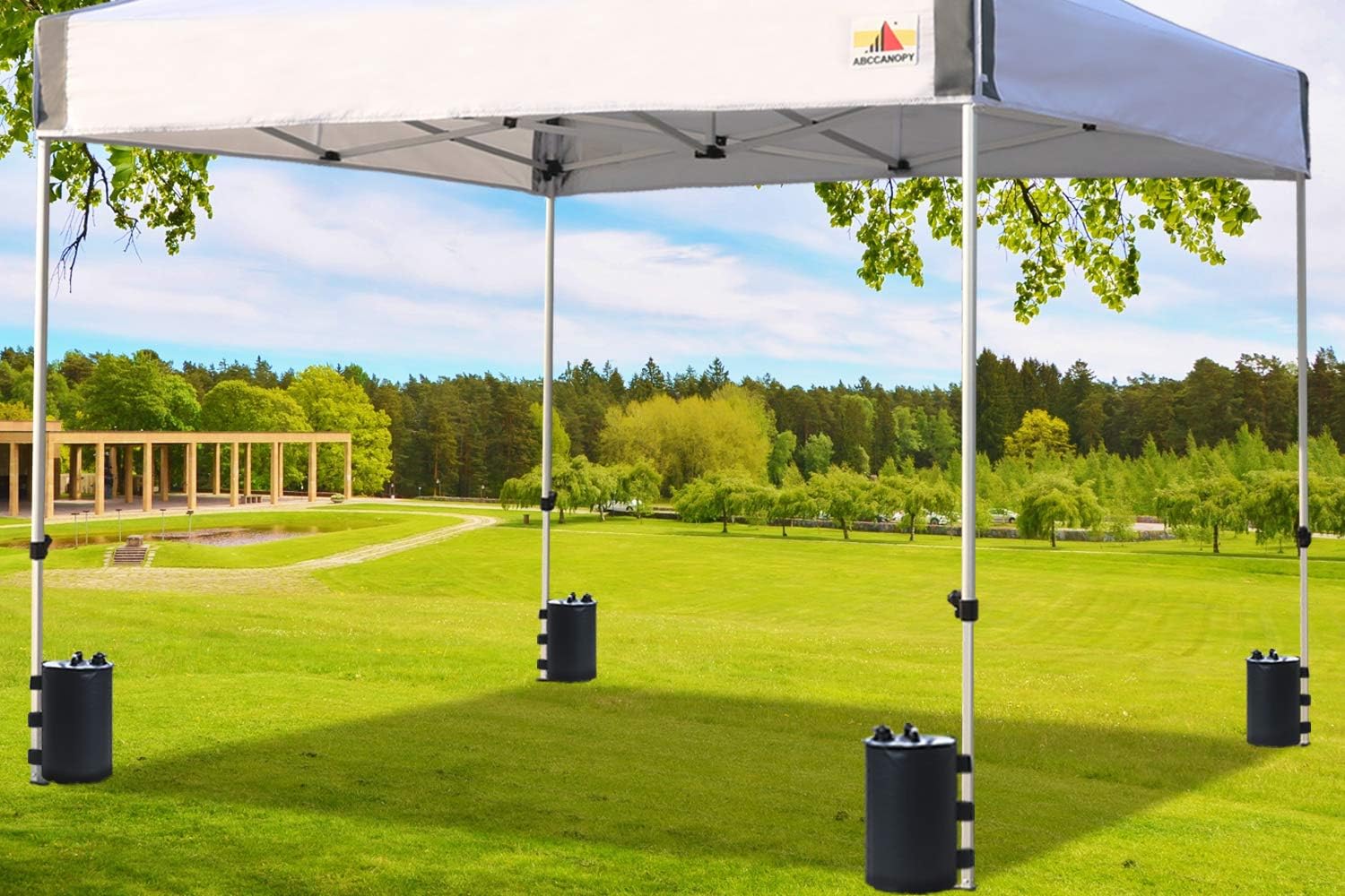 ABCCANOPY Gazebo Water Weights - 4 Pack Portable PVC Canopy Leg Bags, Black