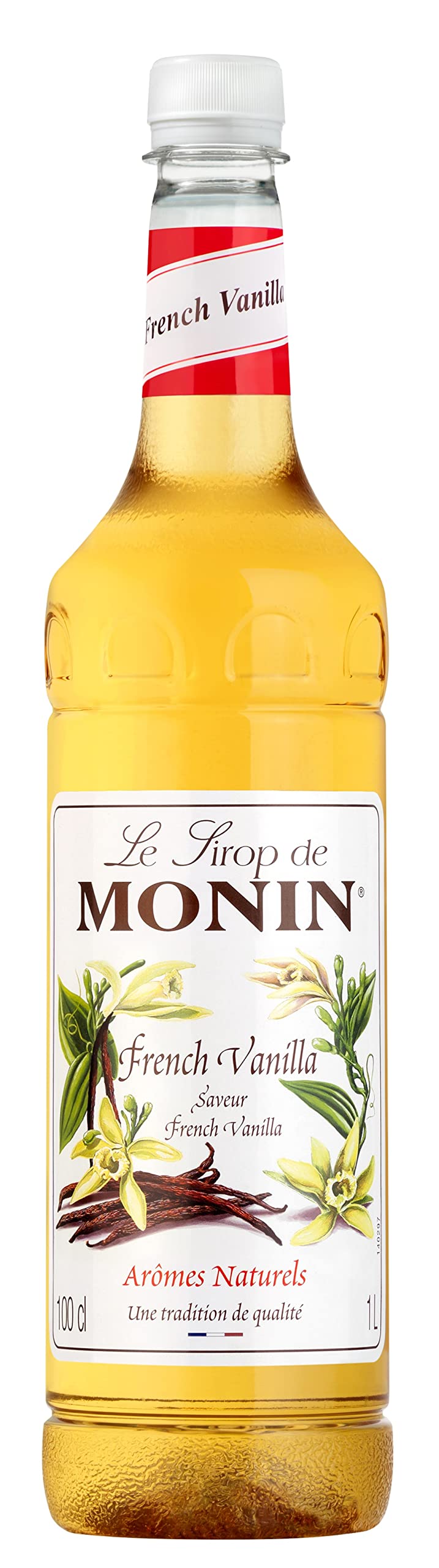 Monin French Vanilla Syrup 1L | Natural Coffee & Cocktail Flavouring
