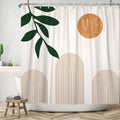 Boho Shower Curtain | Modern Abstract Art Waterproof Polyester