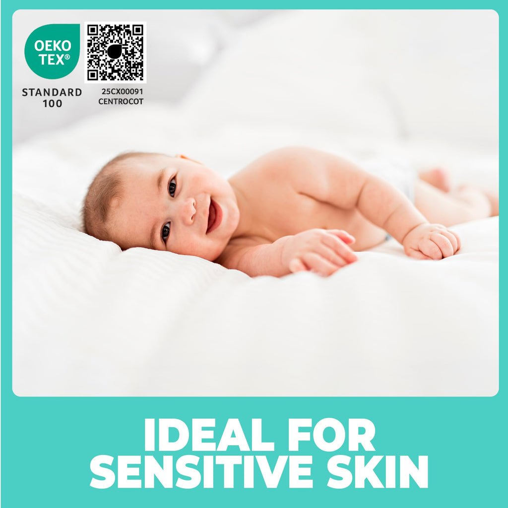 Single Waterproof Mattress Protector 90x190 cm Premium Cotton Terry Bed Cover with Elastic Straps Sheet Soft and Breathable Top Mattress Protector