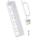 PIBEEX 4 Way Extension Lead with Individual Switches | 5m Power Strip