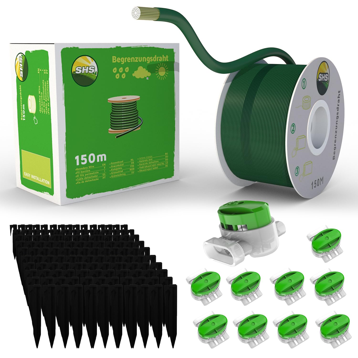 Jolof Store 150m Boundary Cable Set with 450 Spikes & 10 Connectors