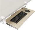 Keyboard Tray Under Desk Pull Out with Extra Sturdy C Clamp Mount System, 694 838mm Including Clamps x 300mm Slide-Out Platform Computer Drawer for - image 1