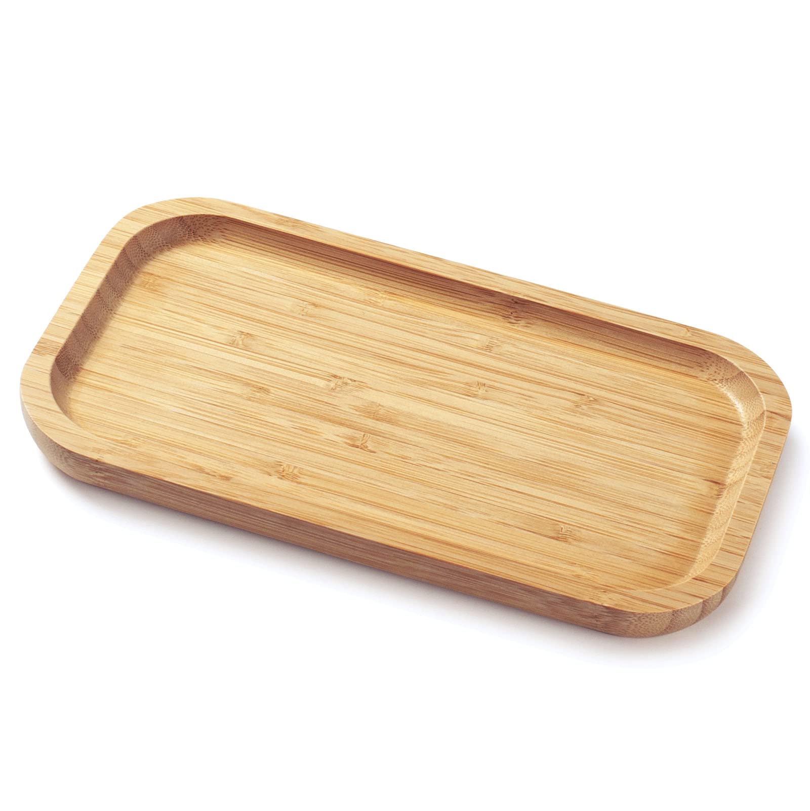 Bamboo Vanity Tray – Rectangular Bathroom Countertop Organizer
