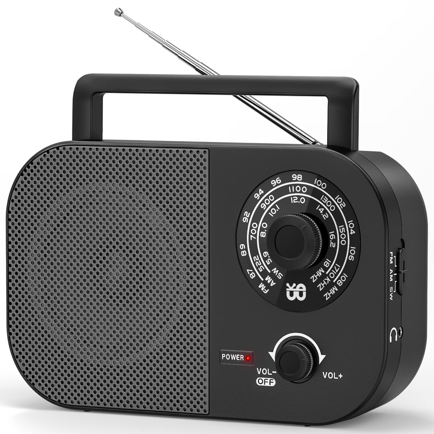 Portable AM/FM/SW Radio - Battery & Mains Powered