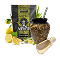 Guarani Yerba Mate Tea Set - Mint & Lemon 500g Ceramic Beginner Kit