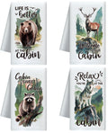 Jolof Store Forest Animal Microfiber Kitchen Towel Set – 4 Pack