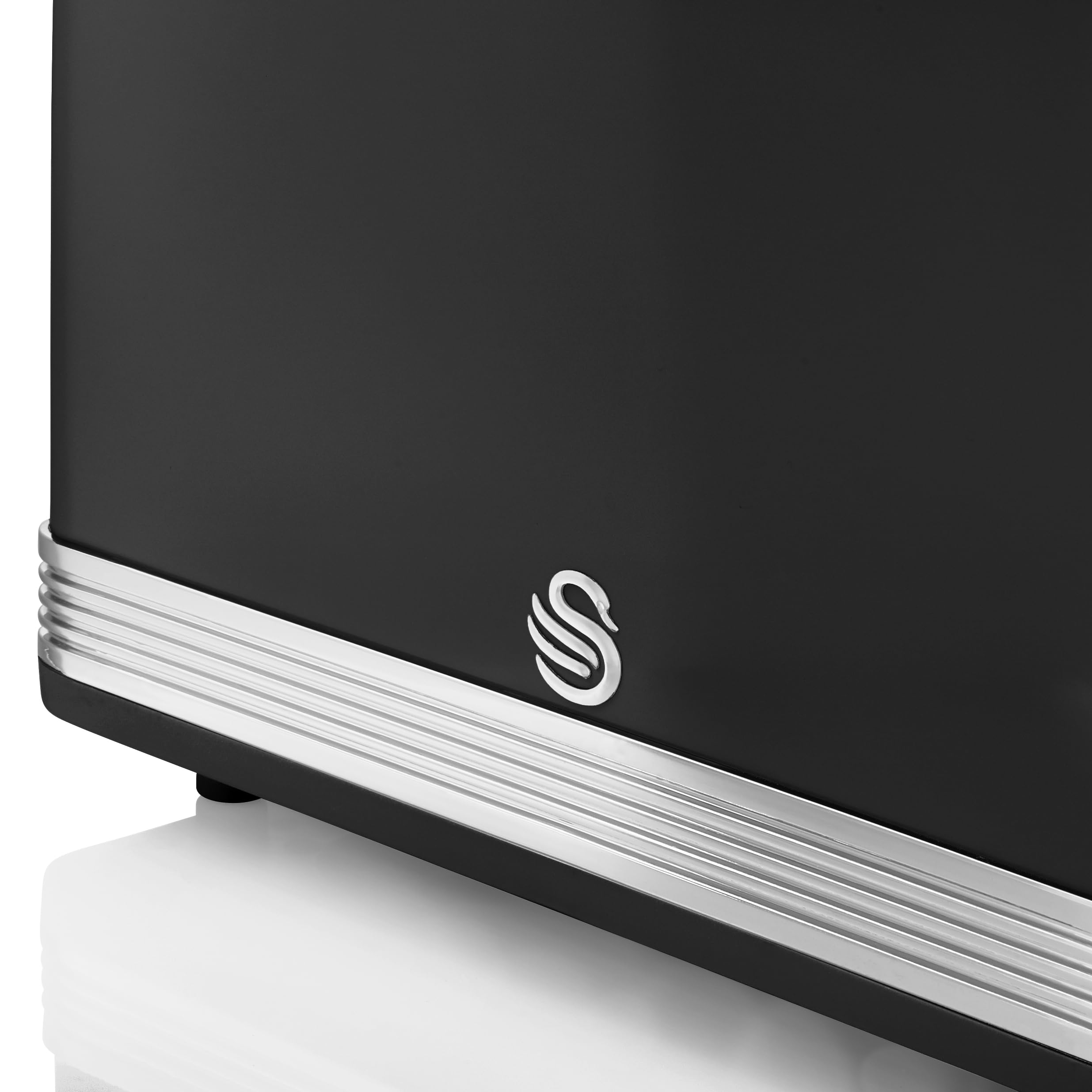 Swan Retro 4-Slice Toaster | 1600W with 6 Browning Levels – Black