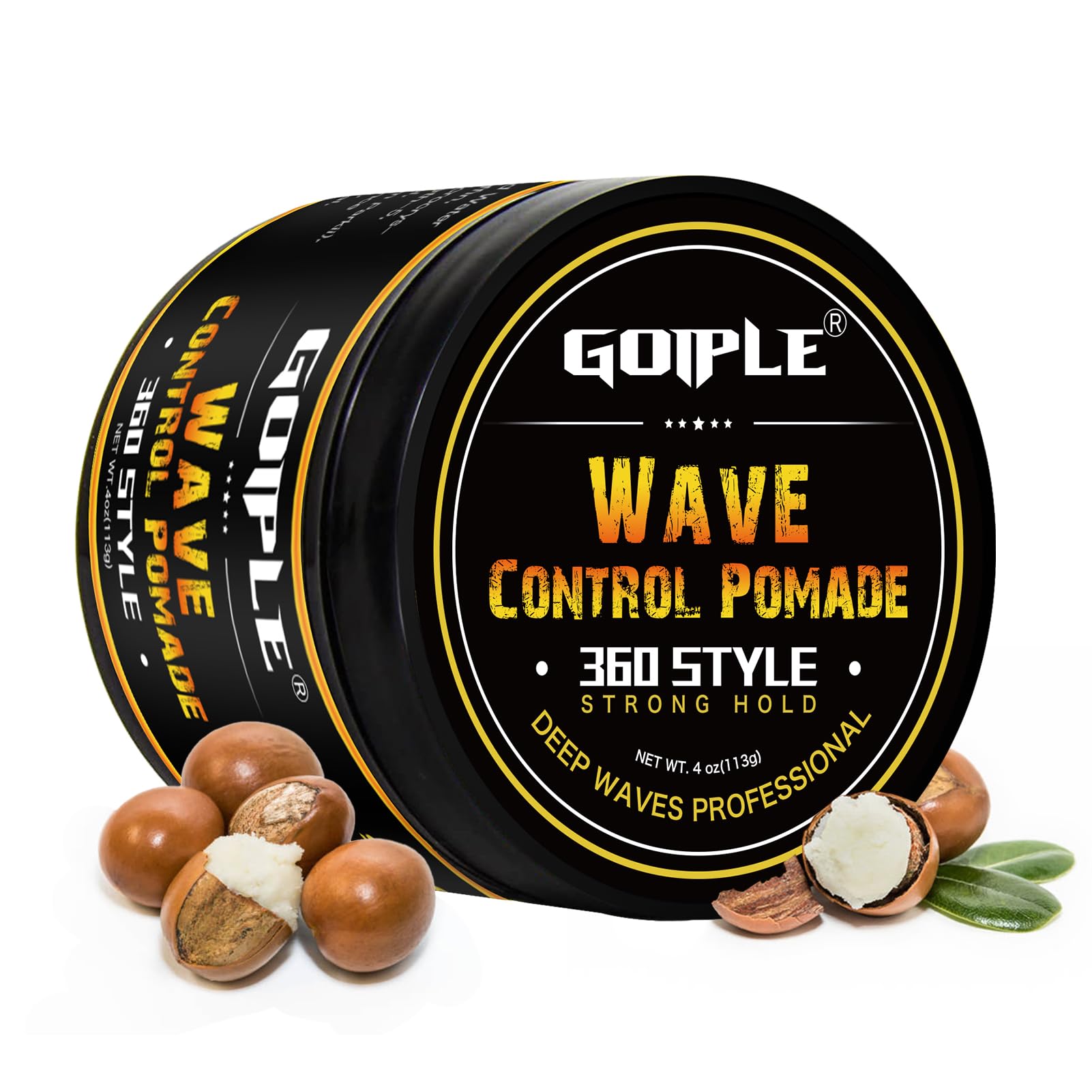 360 Wave Grease | Strong Hold Water-Based Hair Pomade - 4 oz