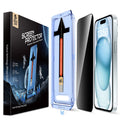 Magic John iPhone 15 Privacy Glass Screen Protector – 2 Pack Kit