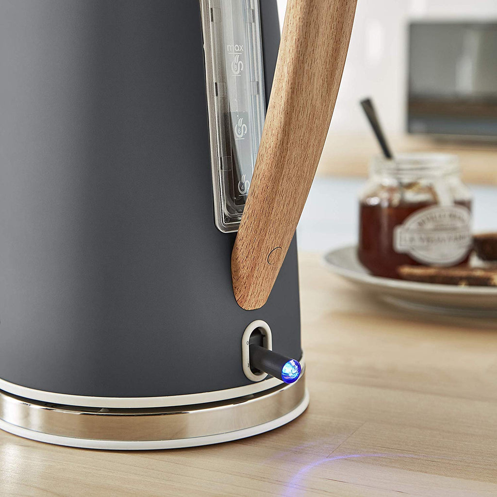 Swan Nordic 1.7L Electric Jug Kettle – Fast Boil, Matte Slate Grey