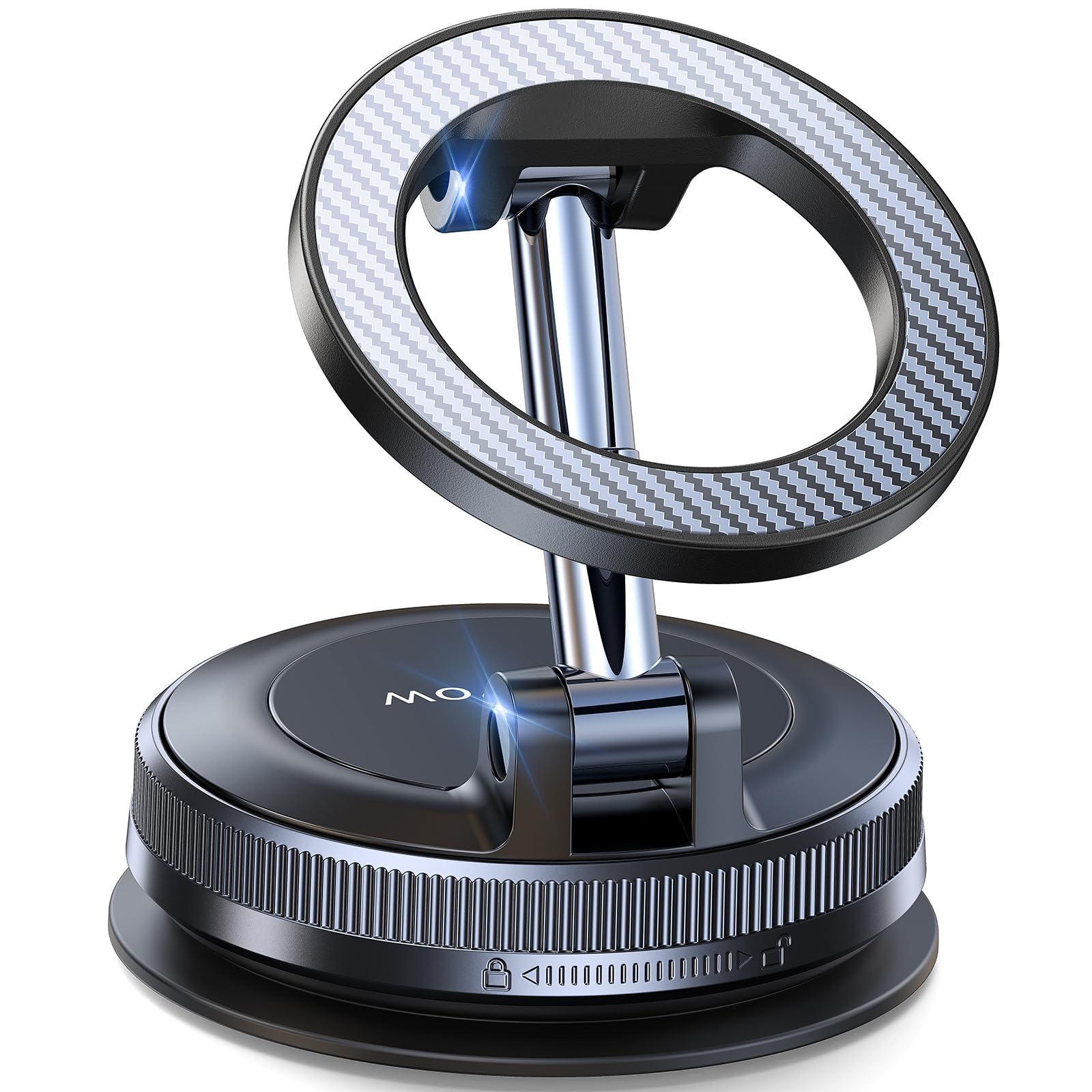 Coolpow MagSafe Car Phone Holder – Vacuum Suction & 360° Rotation