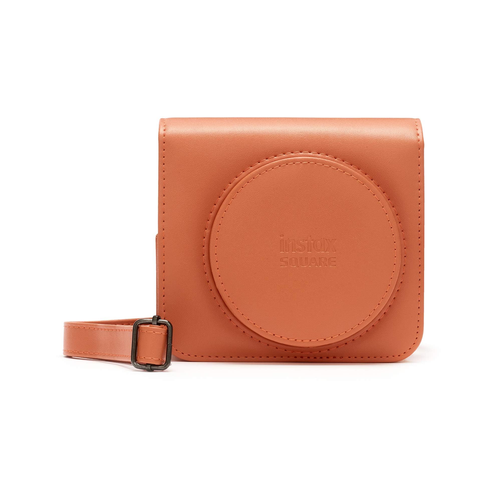 Instax SQ1 Camera Case with Adjustable Strap - Terracotta Orange